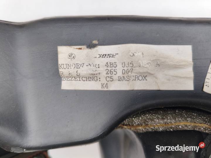 Głośnik Subwoofer Wzmacniacz Audi A6 C5 BOSE Wyszków