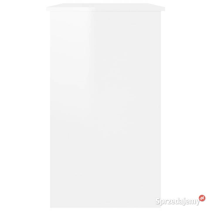 Biurko białe z połyskiem 90x45x76 materiał Warszawa sprzedam
