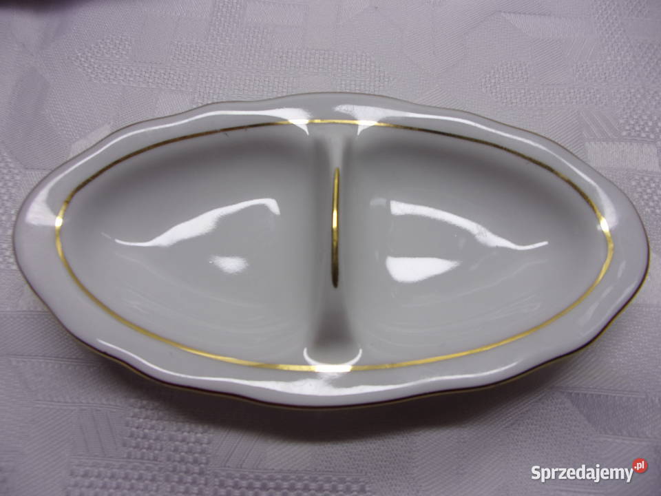 Sosjerka i przyprawnik porcelana Ćmielów ze Pozostałe Warszawa