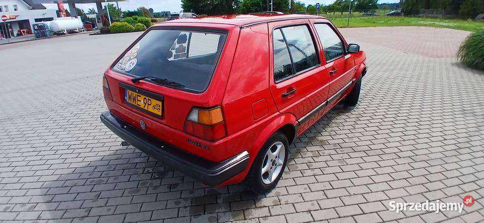 Volkswagen Golf 1991 zabytkowy żółte tablice 321440km Łochów sprzedam