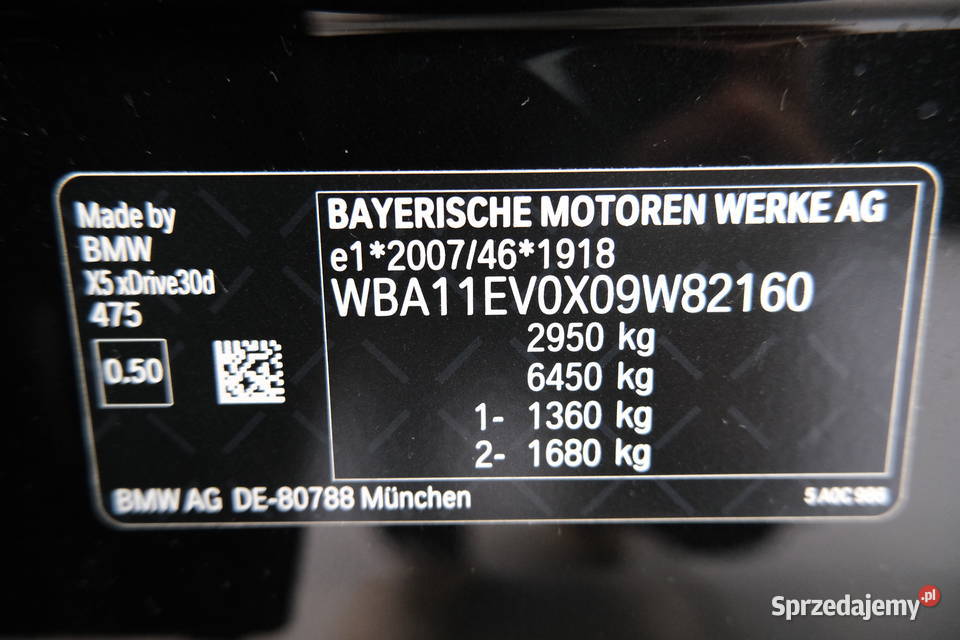 BMW X5 XDRIVE30D 2024 299300 3 286 mazowieckie Warszawa sprzedam