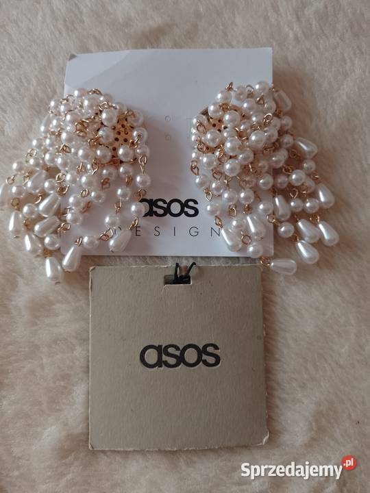 ASOSWytworne długie kolczyki ślubne z Londynu Kraków