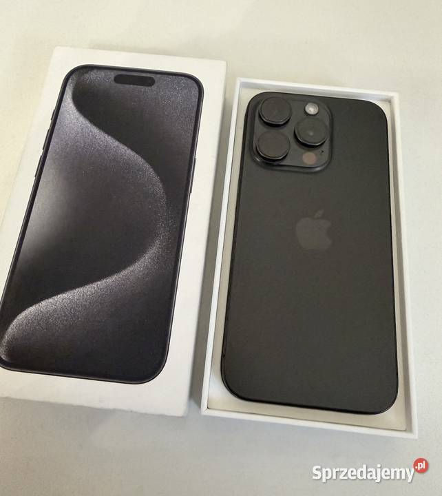 iPhone 15 pro 128 GB titanium black Nowa Sól sprzedam