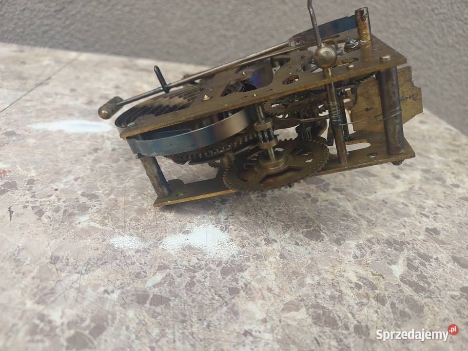 744 Mechanizm starego zegara ściennego Junghans Tczew