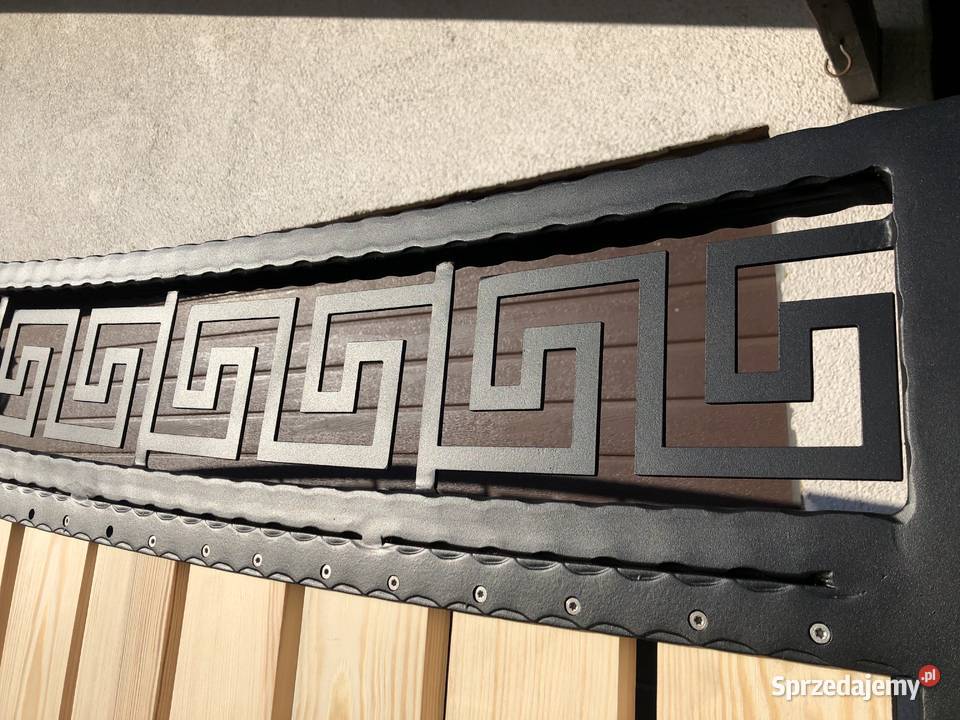 Brama wjazdowa przesuwna drewno metal kuta metal zachodniopomorskie Szczecin