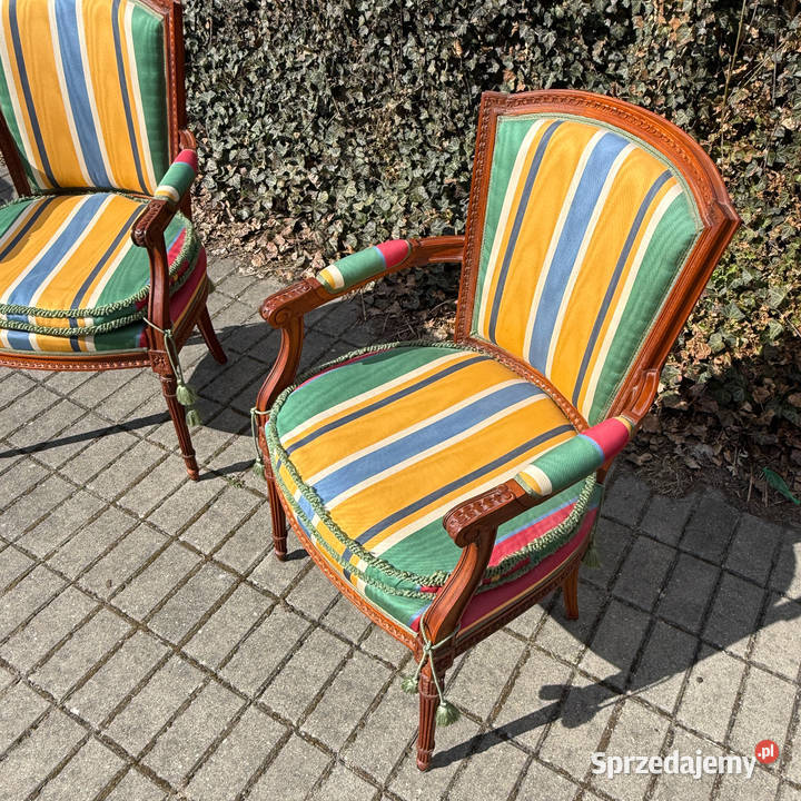 ARTexpert Para Francuskich foteli Ludwik XVI Dobrzany