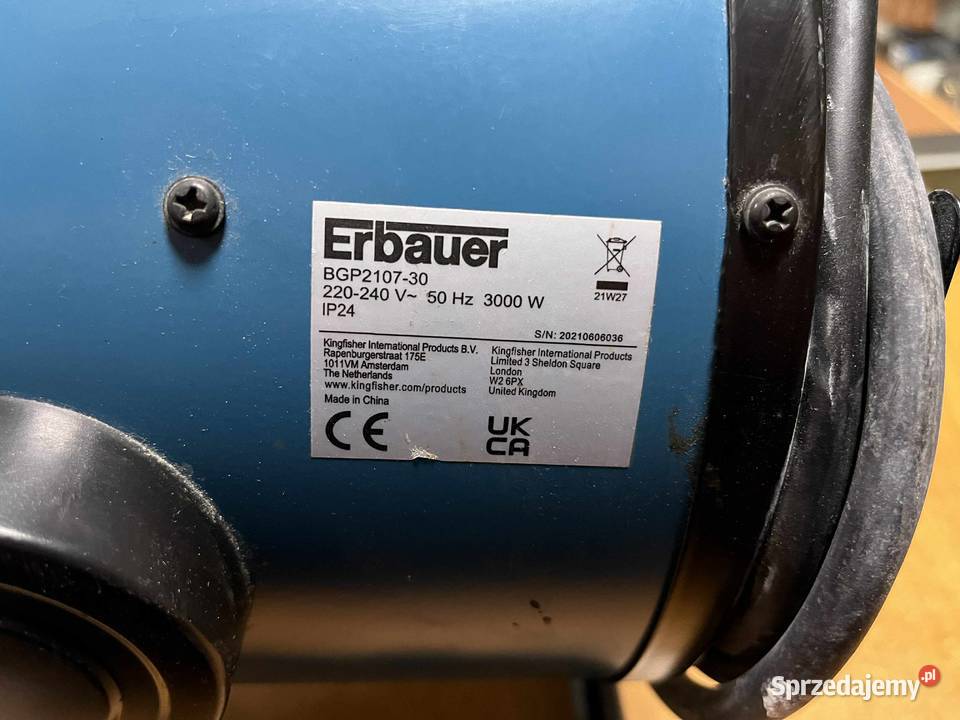 Nagrzewnica elektryczna Erbauer BGP210730 3000 W
