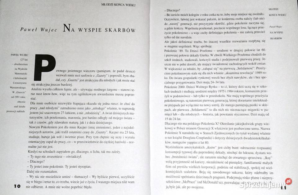 Młodzi końca wieku Marcin Piasecki Rok wydania 1999 Chełm
