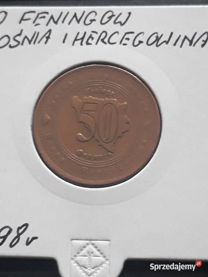 50 Feningów Bośnia i Hercegowina 1998 r Konin