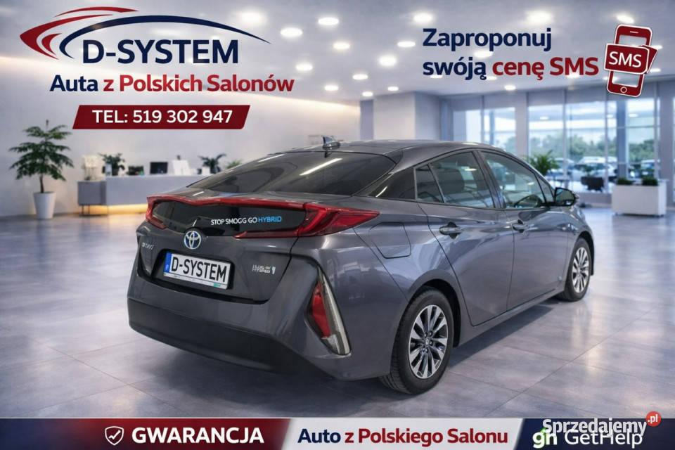 Toyota Prius 22r Salon Polska 18 hybryda plugin szary Białystok