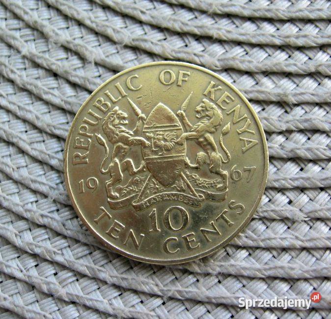 Kenia 10 Cent 1967r Kalisz