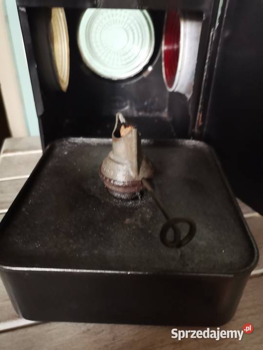 Stara lampa kolejowa na nafte Art Deco Kraków