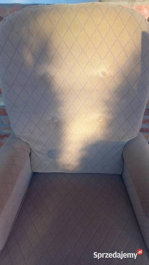 Fotel dębowy rustykalny z welurową tapicerką 732 zachodniopomorskie Gawroniec