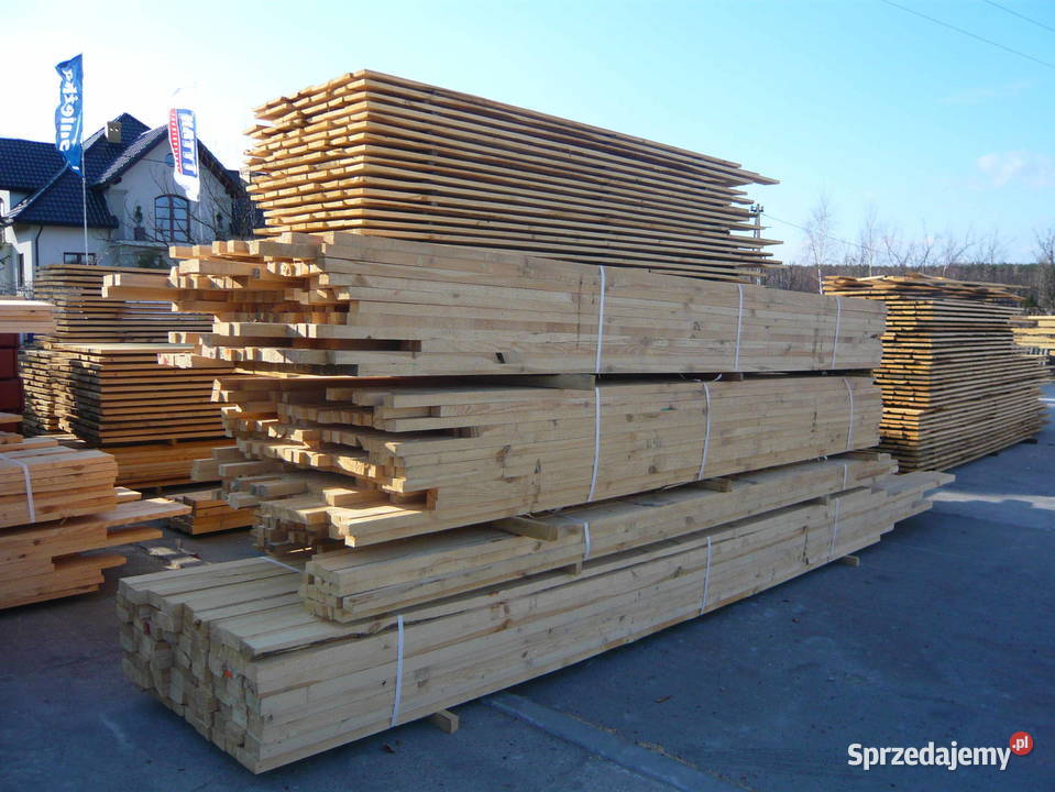 kantówka drewniana sosna świerk 100x100 mm suche Oleśnica sprzedam