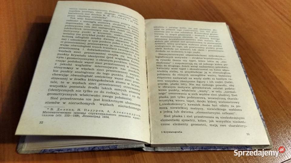 Krystalografia strukturalna  N Biełow pomorskie Gdańsk sprzedam