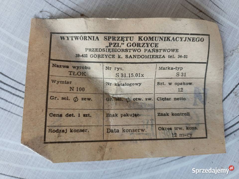 Tłoki Syrena 105 Opatów