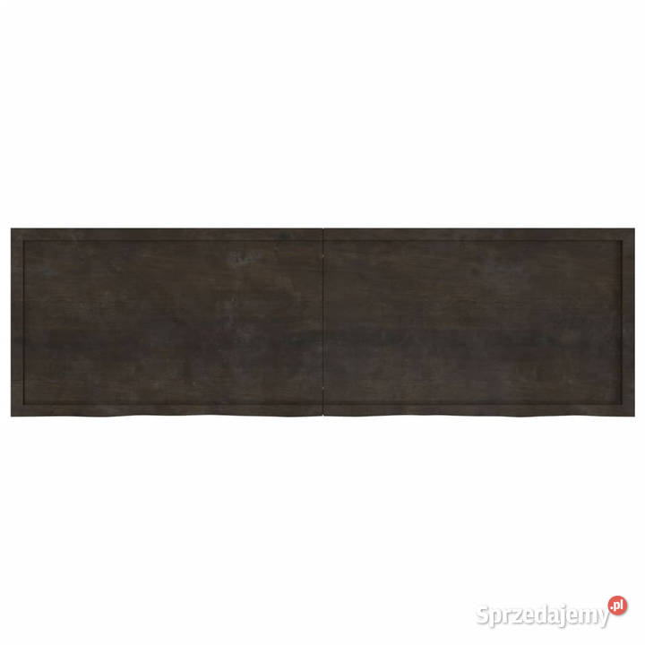 Blat stołu ciemnobrązowy 200x60x24 lite drewno Blaty