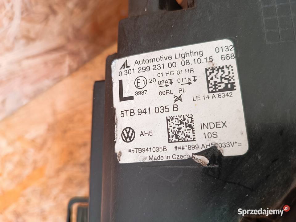 LAMPA LEWY PRZÓD REFLEKTOR EU 5TB941035B wielkopolskie Nowy Tomyśl