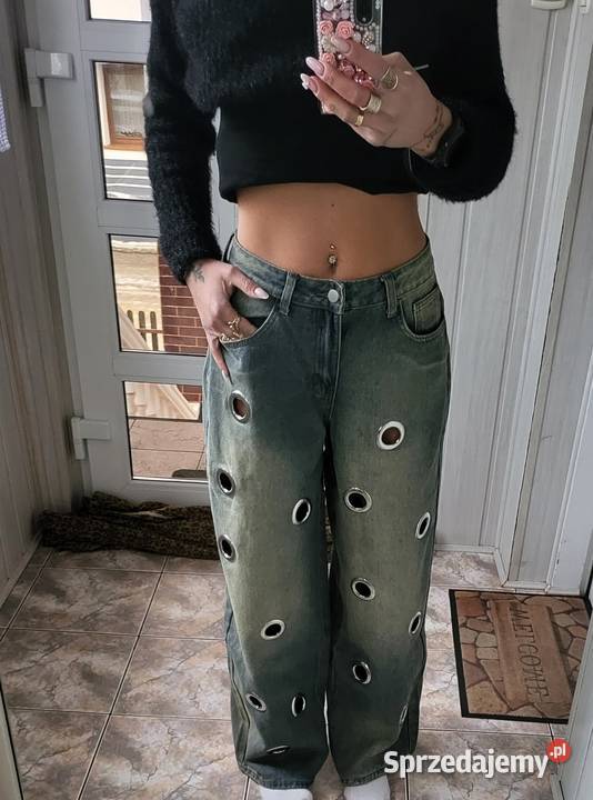 Spodnie z szerokimi nogawkami Stare Oborzyska