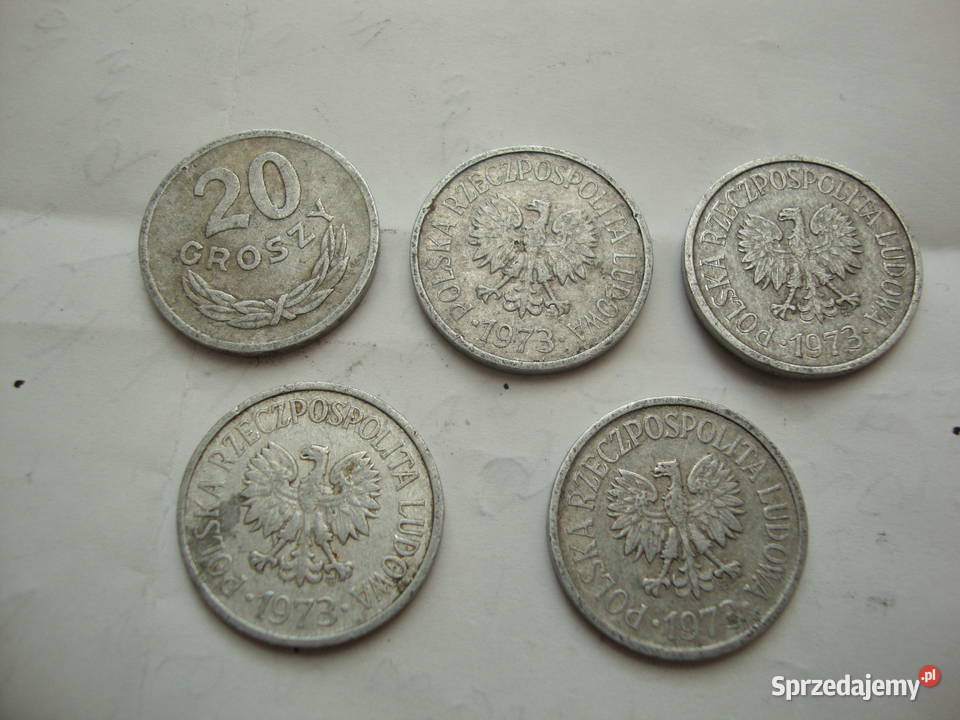 moneta 20 gr; 1973 - z obiegu;