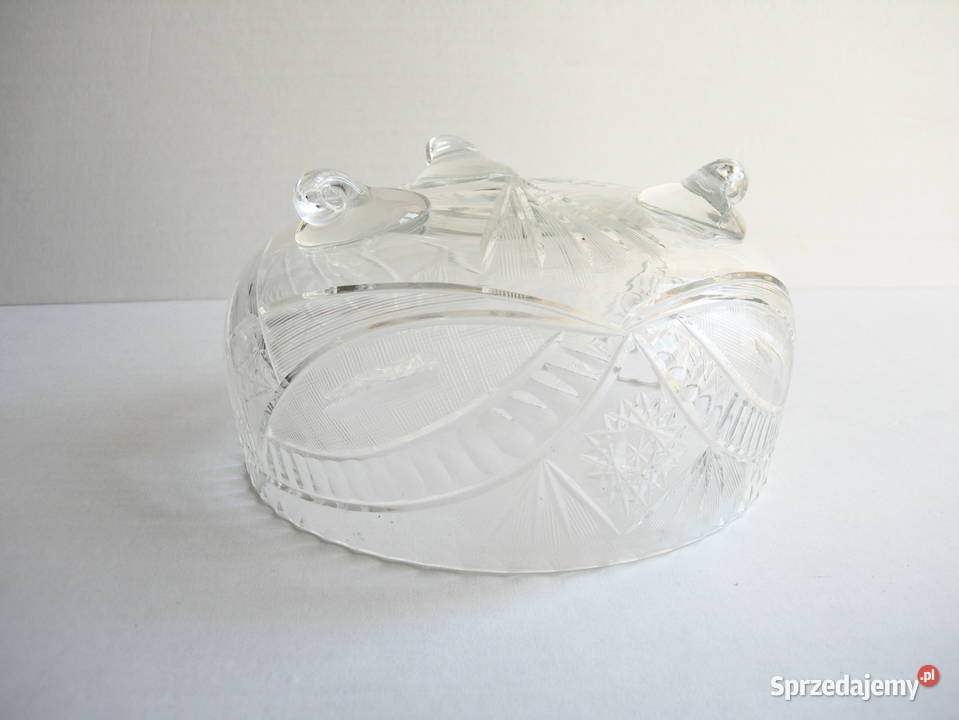 kryształowa żardiniera vintage PRL Częstochowa