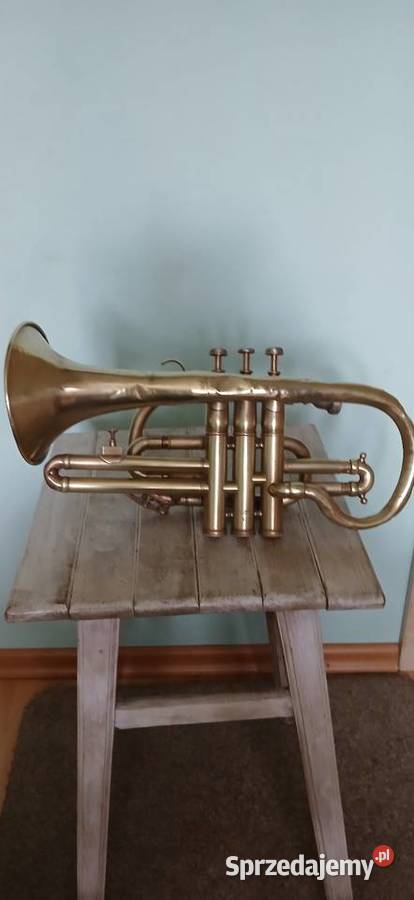 Stara trąbka kornet z lat 20 tych Instrumenty dęte Kraków