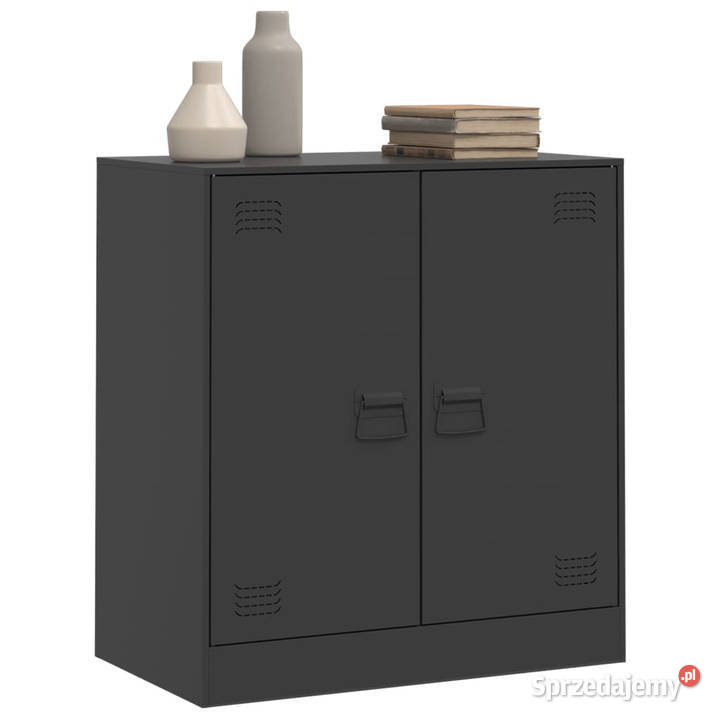 Szafka boczna czarna 67x39x73 stal WM841673 Warszawa sprzedam