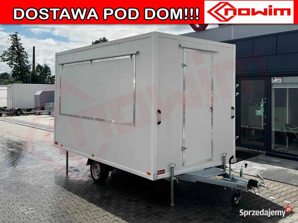 przyczepa gastronomiczna budka lody gofry Kotlin