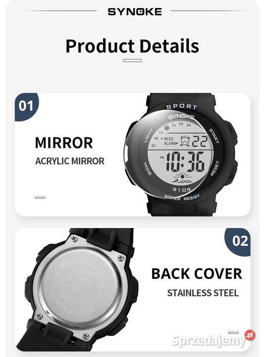 Zegarek cyfrowy Synoke elektroniczny damski na rękę Gorzów Wielkopolski