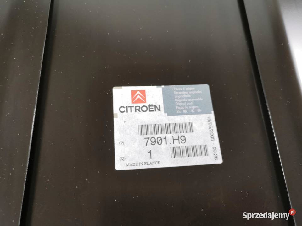 MASKA POKRYWA SILNIKA CITROEN C5 0104 ORYGINAŁ