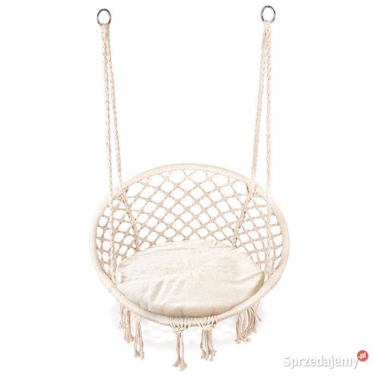 Fotel wiszący huśtawka ogrodowa bocianie gniazdo