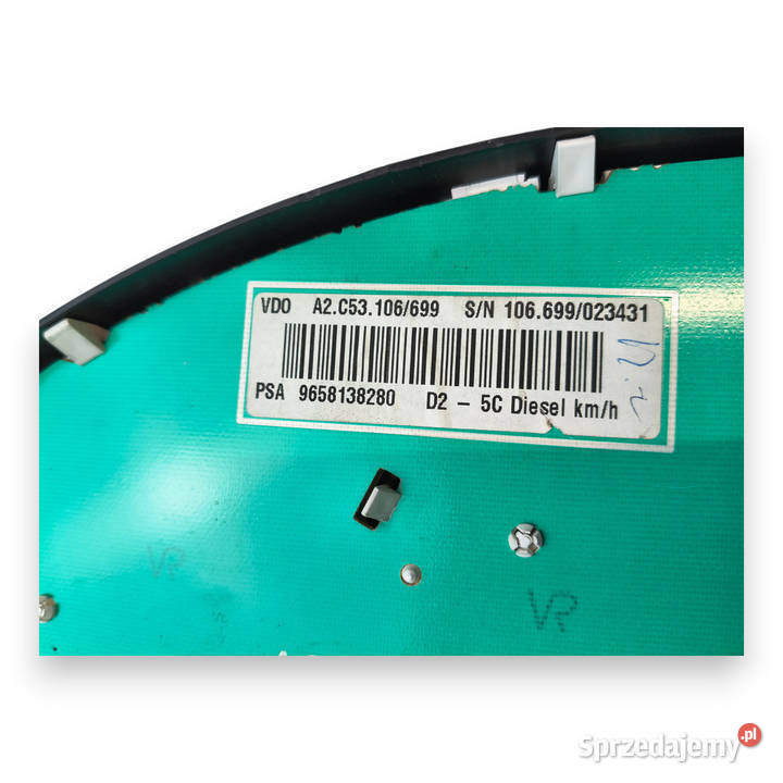 LICZNIK ZEGARY 9658138280 Peugeot 407 16 20 22 lubelskie
