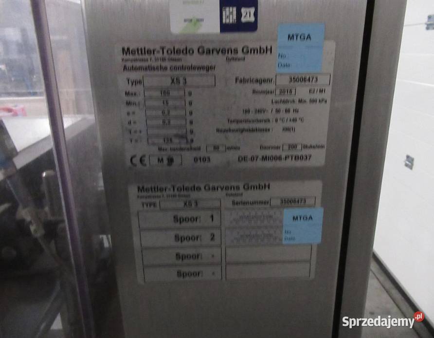 Waga kontrolna Mettler Toledo X3 2015 Poznań