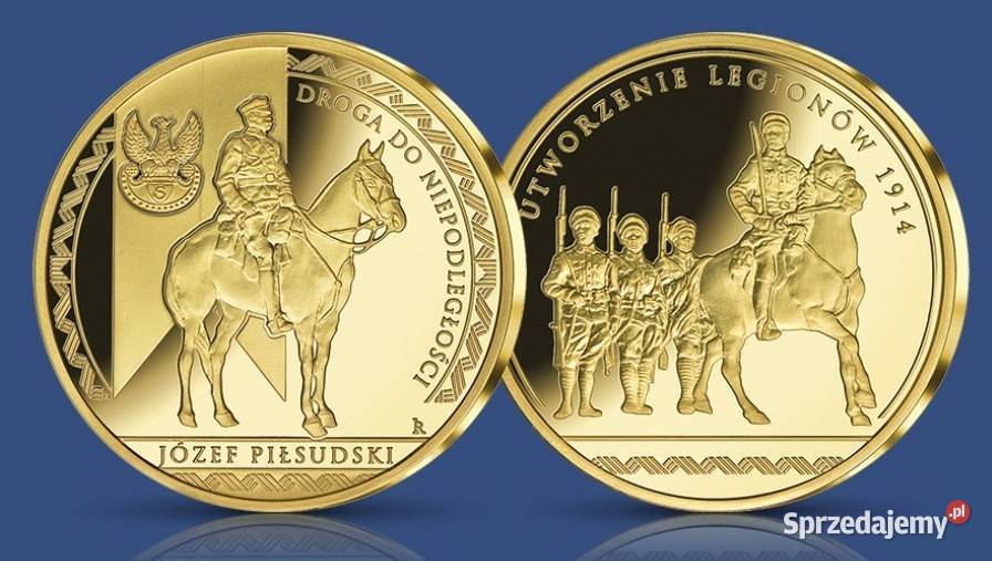 Moneta Medal legiony Piłsudskiego droga do dolnośląskie Bolesławiec