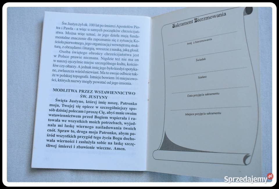 Ks I Werbiński ŚW JUSTYNA 1997 miękka Książki naukowe i popularnonaukowe mazowieckie Płock