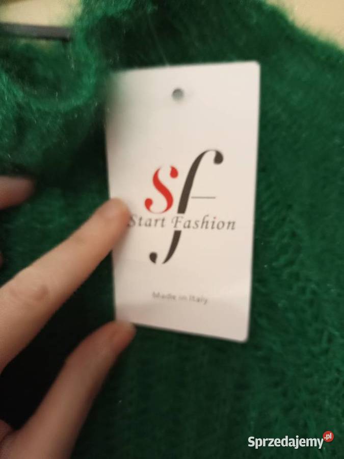 Długi swetersukienka zielona nowa Rozmiar 38(M) zachodniopomorskie Choszczno sprzedam