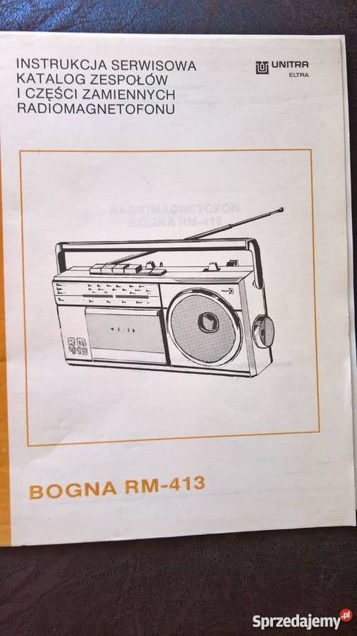 Instrukcje Serwisowe Radiomagnetofonu Unitra dolnośląskie Wrocław
