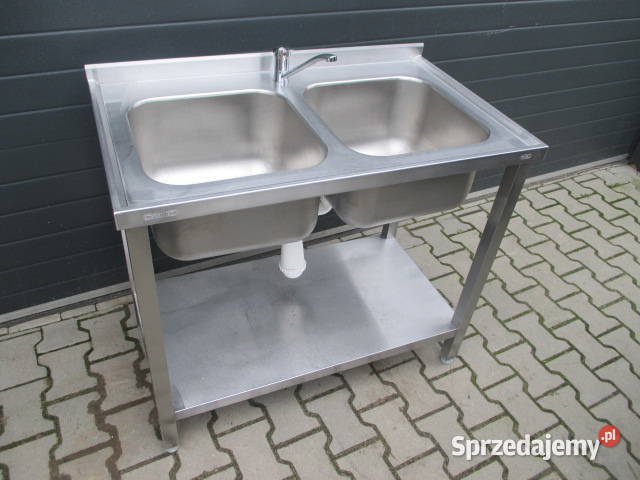 Zlew Gastronomiczny 2 Komorowy Z Półką 1006085 Ostrów Wielkopolski