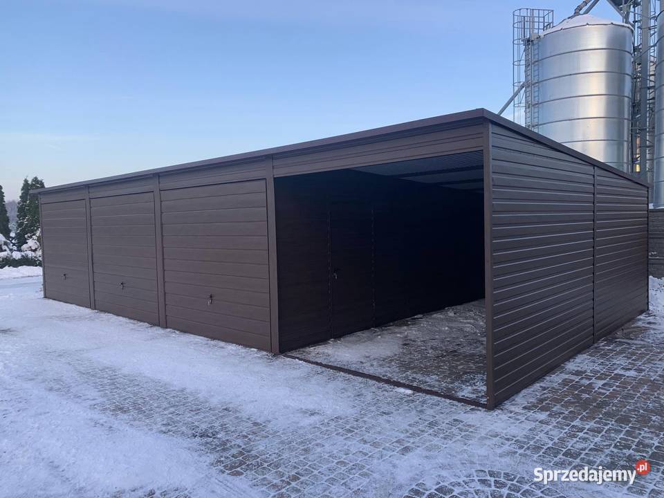 Producent garaży blaszanych każdy wymiar garaży Płock