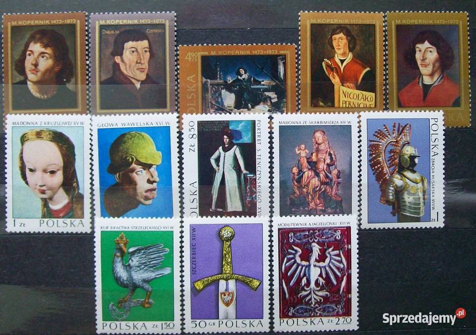 Znaczki polskie 1973 I kwartał Leźnica Wielka