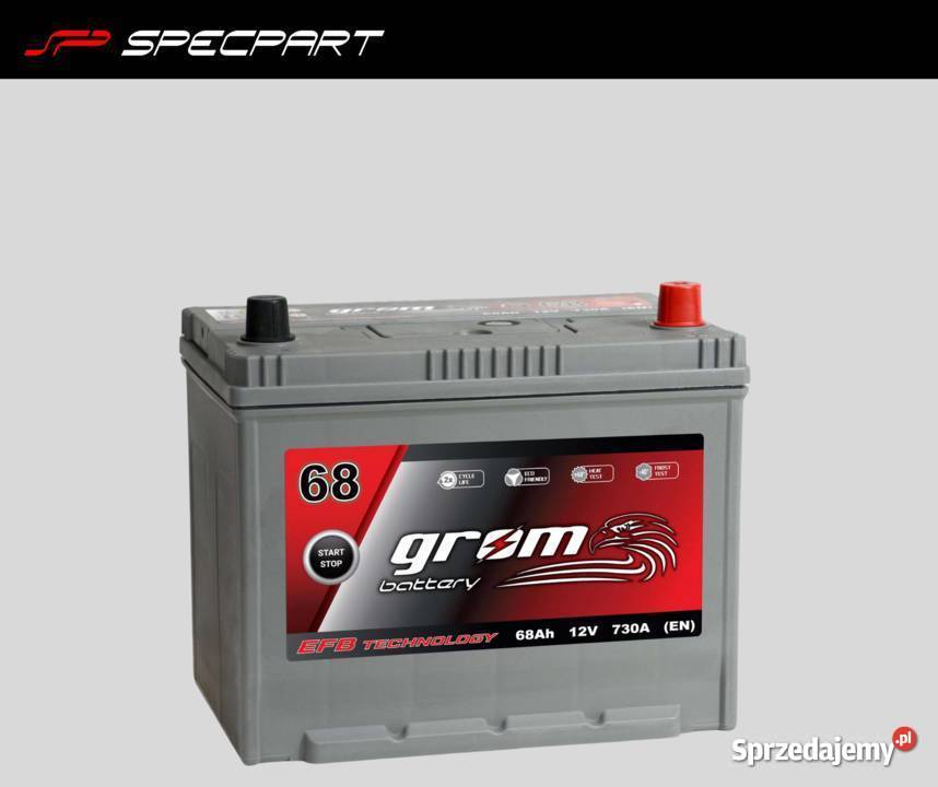 Akumulator GROM EFB STARTSTOP 68Ah 730A Japan Układ elektryczny, zapłon zachodniopomorskie Szczecin sprzedam