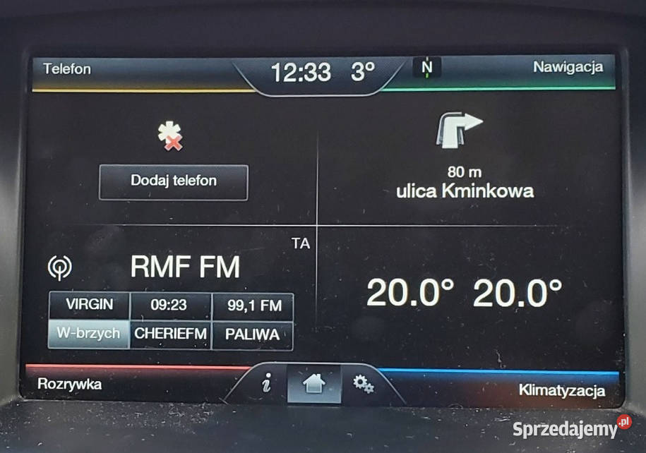 Najnowsza karta FORD 12 EUROPA 2024 2025 Focus C