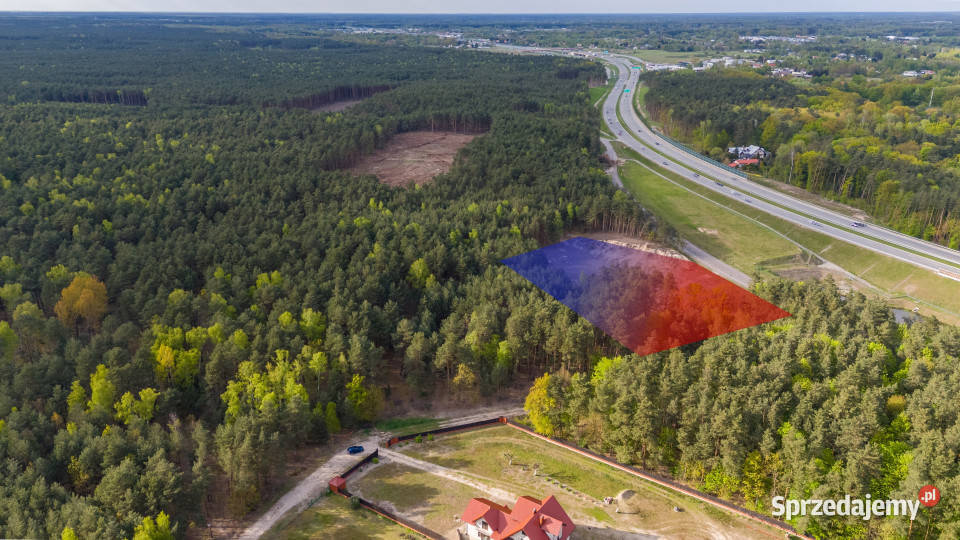 Wiązowna działka inwestycyjna pod usługi S17 Emów