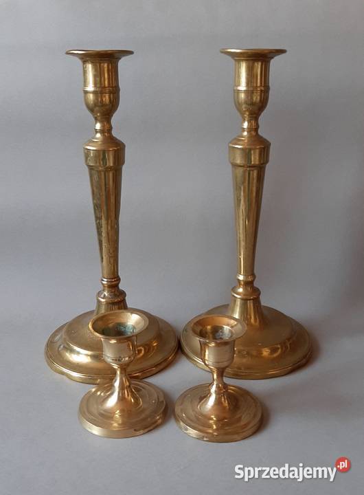świeczniki mosiężne Łuków