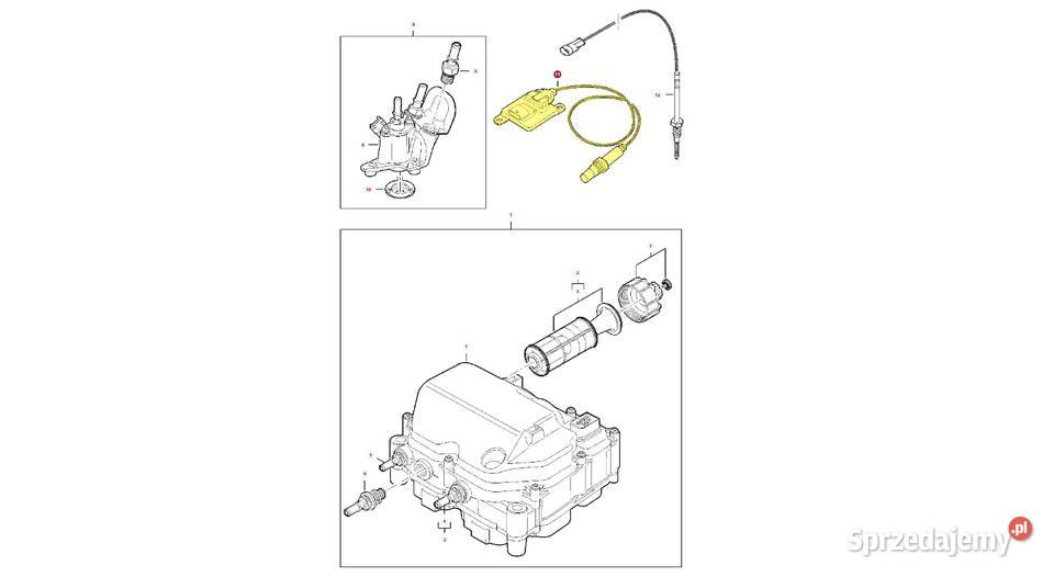 Czujnik NOx systemu SCR Fendt Massey Ferguson