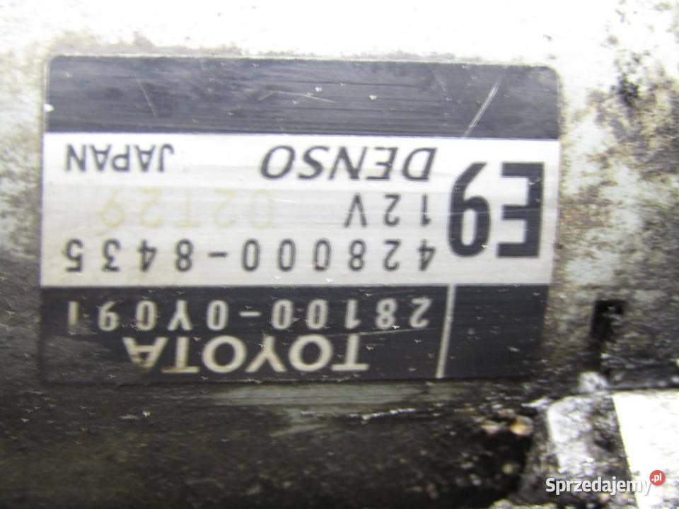 ROZRUSZNIK 13 VVTI TOYOTA YARIS III LIFT Części samochodowe sprzedam