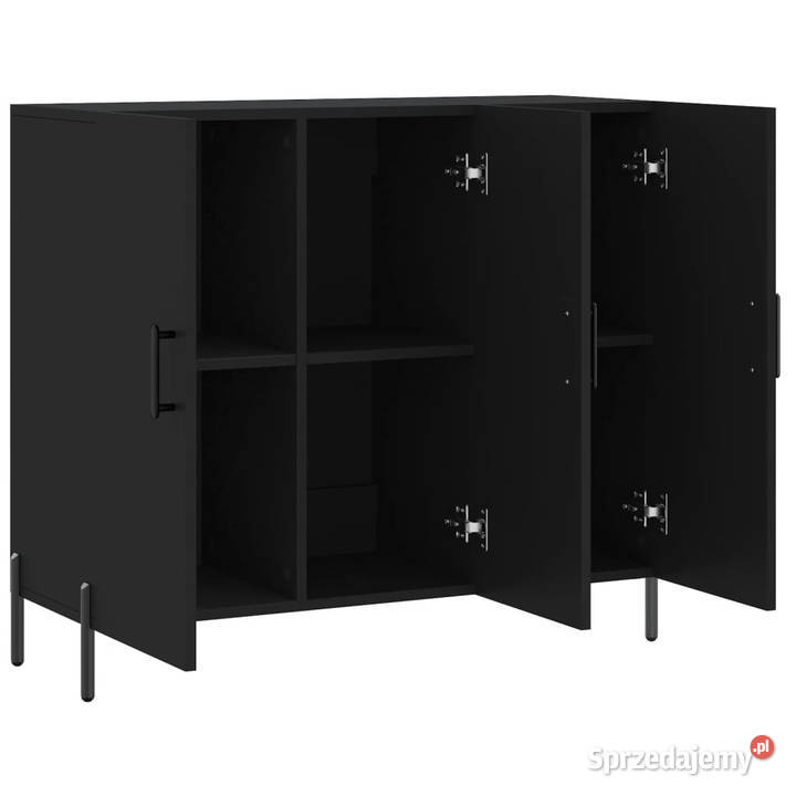 Szafka czarna 90x34x80 materiał drewnopochodny Warszawa
