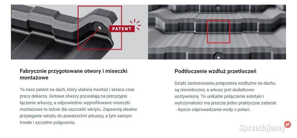 BUDMAT blachodachówka 2 modułowa COMO DMATT PLUS