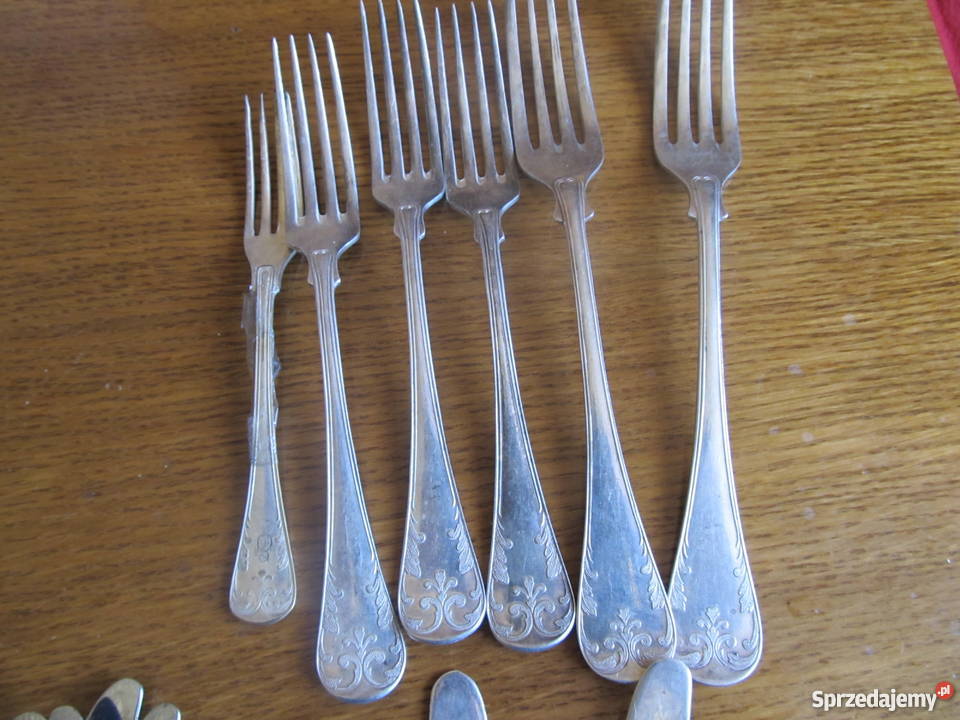 Srebrne sztućce różne 52 Staszów