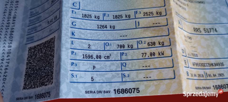 Ford Focus 16 B Trend 47500km Ocieka